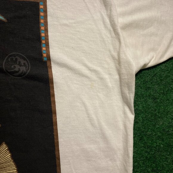 Vintage 80s Wildwood Productions Starry Rockfish Painting T-Shirt White Medium - Picture 7 of 7